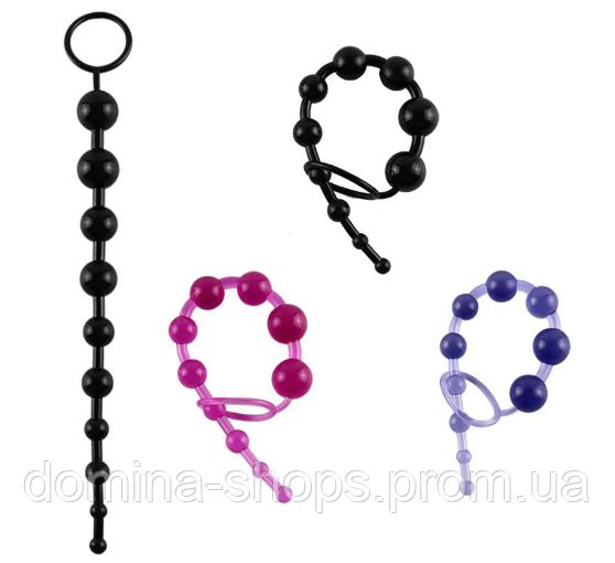 Силіконові анальні буси B YOURS BASIC BEADS PURPLE