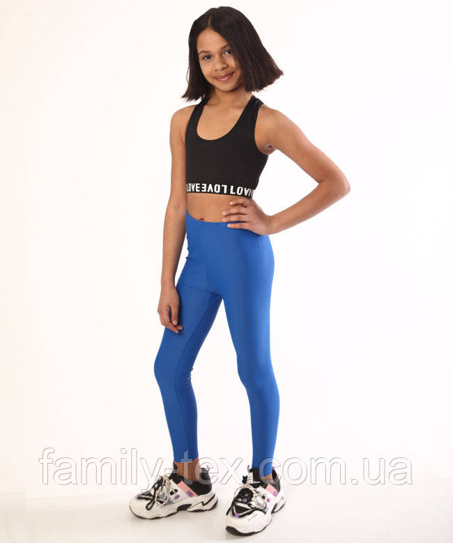 Лосини для дівчаток біфлекс р-ри на зріст 98-146 для спорту або активного відпочинку!, фото 1