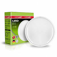 Светильник LED EUROLAMP 8W 5500K 700Lm IP65 круглый накладной ЖКХ LED-NLR-08/55(P) (светодиодный)