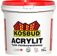 Штукатурка акриловая KOSBUD ACRYLIT, барашек, база, 25 кг