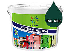Фарба гумова COLORINA 12 кг, (RAL5015) Зелений