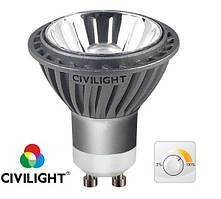Світлодіодна лампа DGU10 WP01T7 HALED dimmable, 300 Lm, 7w