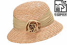 Капелюх солом'яний класичний коричневий, фото 2