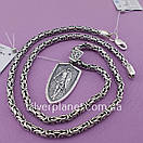 Чоловічий ланцюжок срібний і підвіс Архангел на щиті. Масивна цепочка і кулон срібло лисячий хвіст фокс 55 см, фото 7