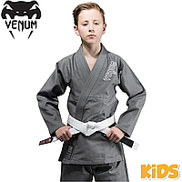 Детское кимоно для джиу-джитсу Venum Contender Kids BJJ Gi Grey