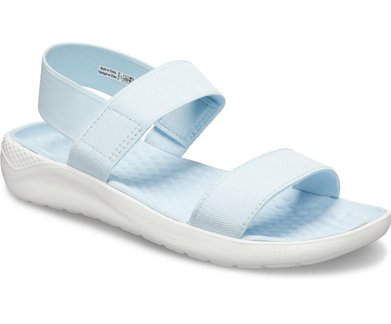Босоніжки жіночі сандалі Крокси ЛайтРайд оригінал / Crocs Womens LiteRide Sandal (205106), Блакитні 40
