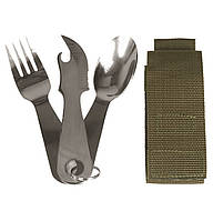 Набір столових приборів Mil-Tec на кільці з чохлом 14624000
