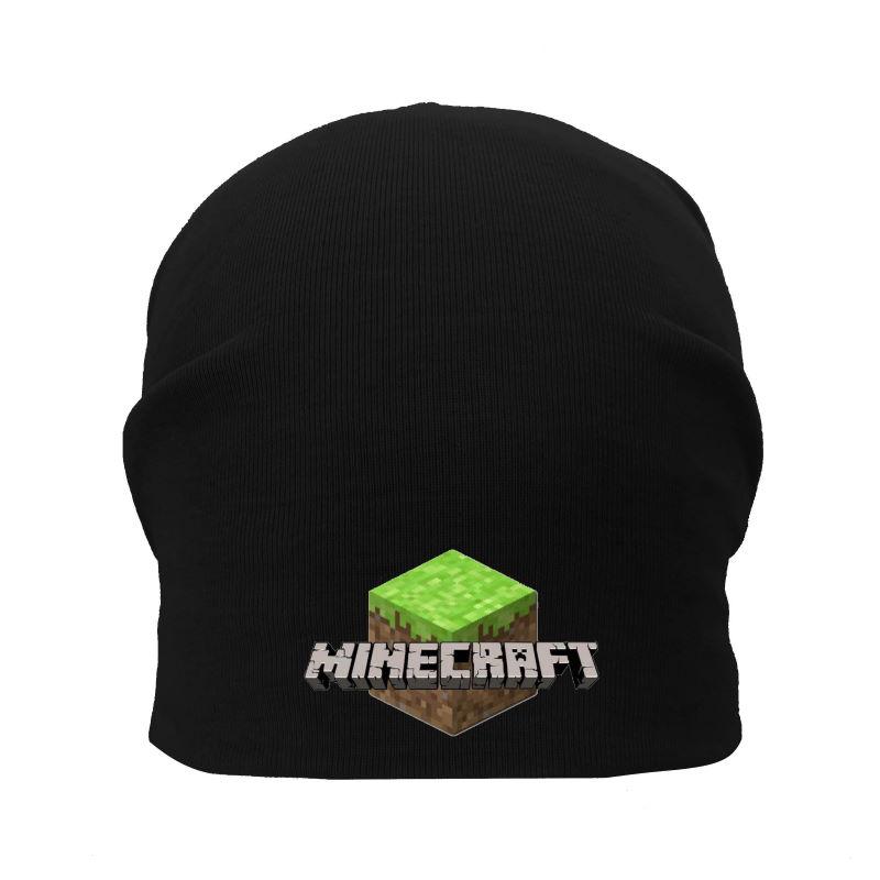 Шапка дитяча Майнкрафт чорна (Minecraft-003) 50-52 см, фото 1