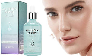 Гіалуронова сироватка FarmStay Hyaluronic Acid 100 Ampoule, 100 мл