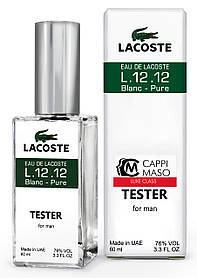 Тестер DUTYFREE чоловічий Lacoste eau de lacoste L.12.12 Blanc-Pure, 60 мл.