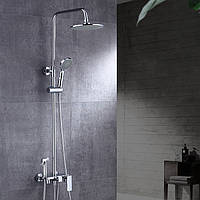 Душевой гарнитур скрытого монтажа 3в1 из латуни WanFan для ванной комнаты душевая система Хромированный