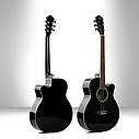 Гітара акустична Caravan Music HS-4020 BK (комплект), перламутрова окантовка, фото 2