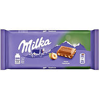 Молочный шоколад Milka с измельченным лесным орехом, 100 г