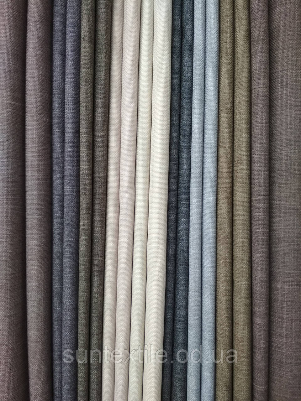 Штори льон однотонний в асортименті, фото 1