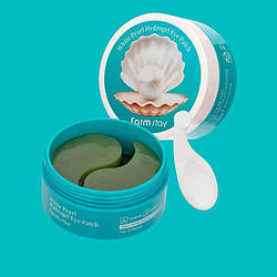 Розгладжують патчі з екстрактом перлів FarmStay White Pearl Hydrogel Eye Patch, 60 шт