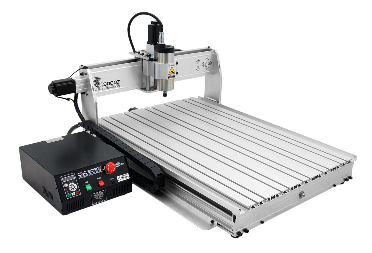 Фрезерно-гравіювальний верстат CNC 8060Z USB, 3 осі, 1.5 кВт, повітряне охолодження