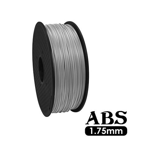 Пластикова нитка ABS, 1.75 мм, 1 кг срібний, фото 1