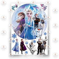 Друк їстівного фото Ø21 Холодне серце No3