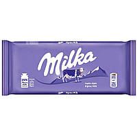 Молочный шоколад Milka Lapte Alpin Milk без добавок, 90 г