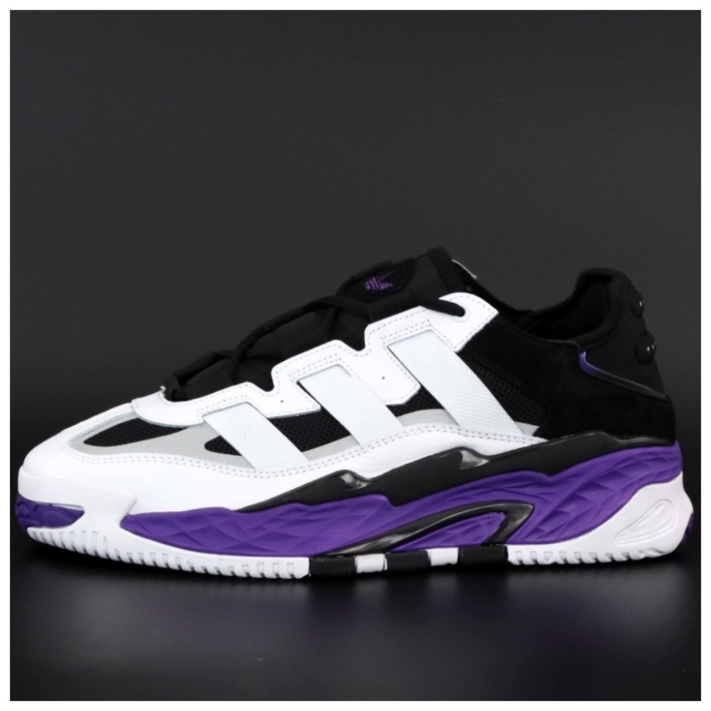 Чоловічі кросівки Adidas Niteball White Violet, кросівки адідас найтбол, фото 1