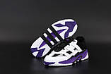 Чоловічі кросівки Adidas Niteball White Violet, кросівки адідас найтбол, фото 2