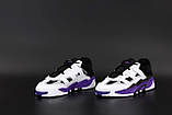 Чоловічі кросівки Adidas Niteball White Violet, кросівки адідас найтбол, фото 3