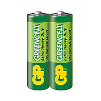 Батарейка GP R6 AA 15GS2 Greencell shrink 2