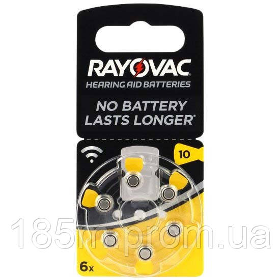 Батарейка RAYOVAC 10 PR70 bl6 - фото 1 - id-p76738330