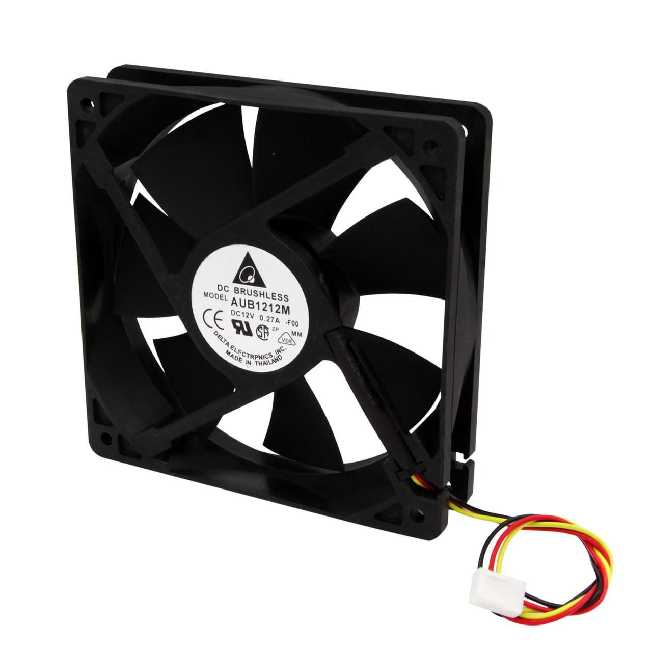 Вентилятор AUB1212M 120х120, 12V, 0.27 A (3 pin)