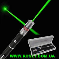 Лазерна зелена указка Green Laser Pointer з 5 насадками