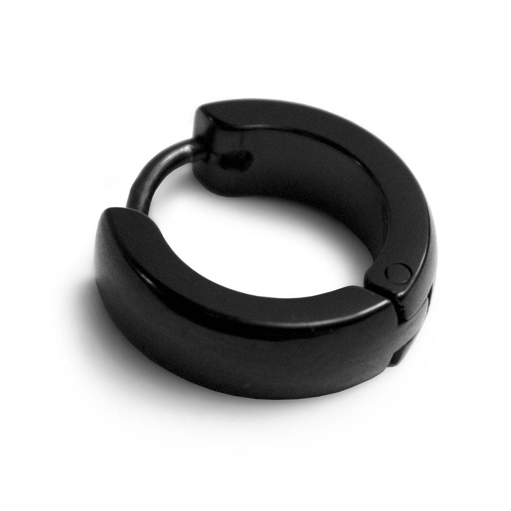Сережка-кільце чорна SK-05