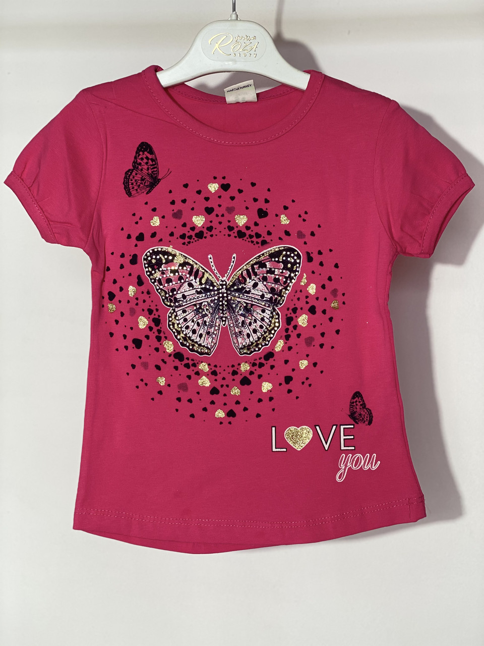 Футболка для дівчинки Narmini 6805 104 см Малиновий