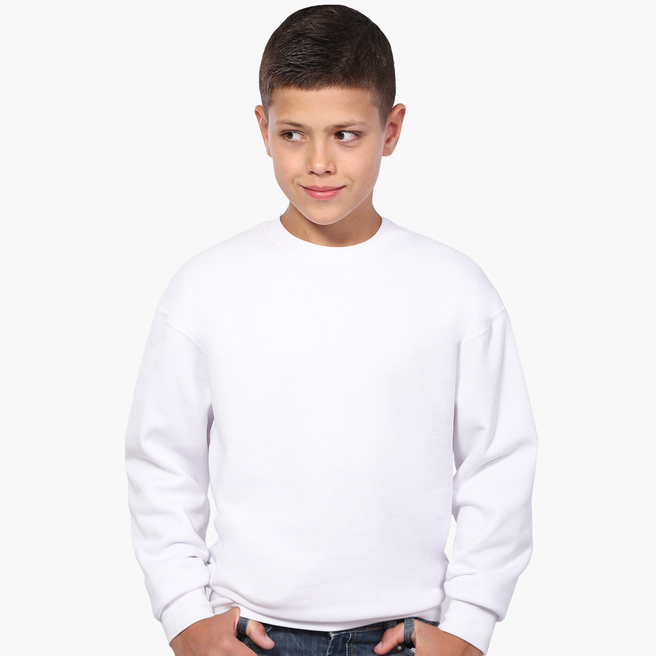 Світшот для хлопчика Без принта (No print) (9509-1094-8) Білий, фото 1