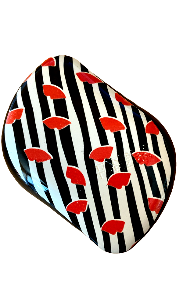 Гребінець Tangle Teezers Чорна з губками