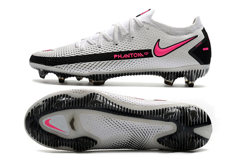 Футбольні бутси Nike Phantom GT Elite FG White/Pink Blast/Black