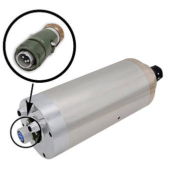 Шпиндель GDZ-105-3.2 Ø105Х235 водяне охолодження (3.2 кВт, 380 В, ER20), фото 4