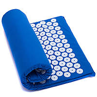 Коврик ортопедический массажный Ипликатор Кузнецова Zelart Acupressure mat 1709 65x40 см Blue