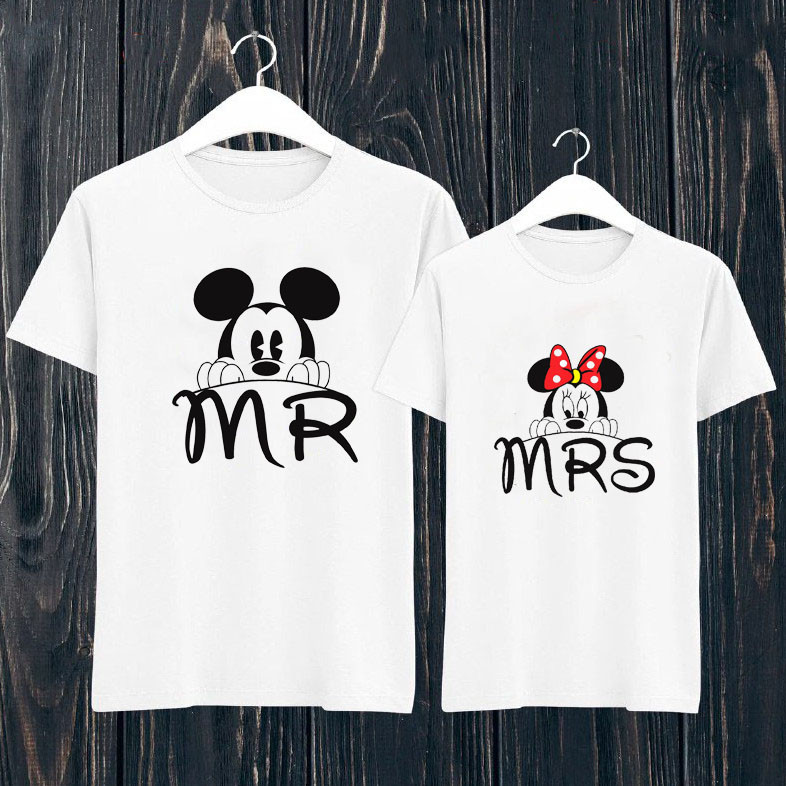 Парні футболки для закоханих Mr Mouse & Mrs Mouse, фото 1