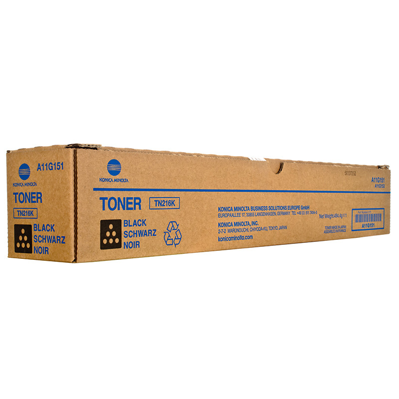 Оригінальний тонер-картридж Konica Minolta TN-216K A11G151 Чорний Black до принтера Bizhub C220 C280, фото 1