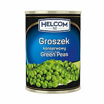Горошок зелений консервований Helcom Groszek 400 г Польща (опт 3 шт)