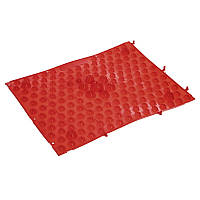 Килимок пазл ортопедичний масажний гумовий Zelart 4601 38,5x28 см Red