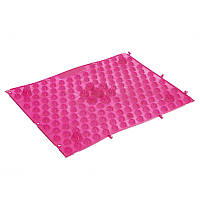 Килимок пазл ортопедичний масажний гумовий Zelart 4601 38,5x28см Pink