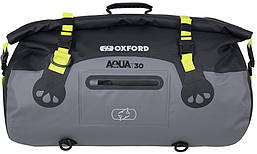 Мотосумка на хвост мотоцикла Oxford Aqua T-30 Roll Bag Black/Grey/Fluo