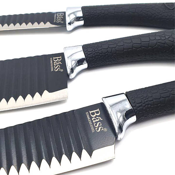 Ножи кухонные Набор острых ножей 6в1 B5881 из нержавеющей стали лазерной  заточки керамическая Овощечистка