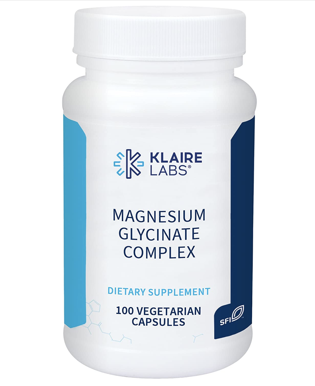 Магній гліцинат, Magnesium Glycinate, Klaire Labs, 100 вегетаріанських капсул