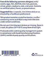 Klaire labs Taurine / Таурин 500 мг 100 капсул BX122, фото 5