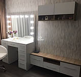 Туалетний стіл для макіяжу Модель V455-1124 білий, фото 6