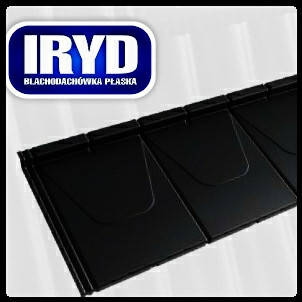 IRYD — Модульна плоска черепиця (Purmat) RAL 9005, фото 1