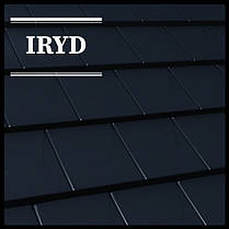 IRYD — Модульна плоска черепиця (Purmat) RAL 9005, фото 2