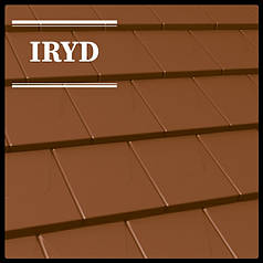 IRYD — Модульна плоска черепиця (Purmat) RAL 8004